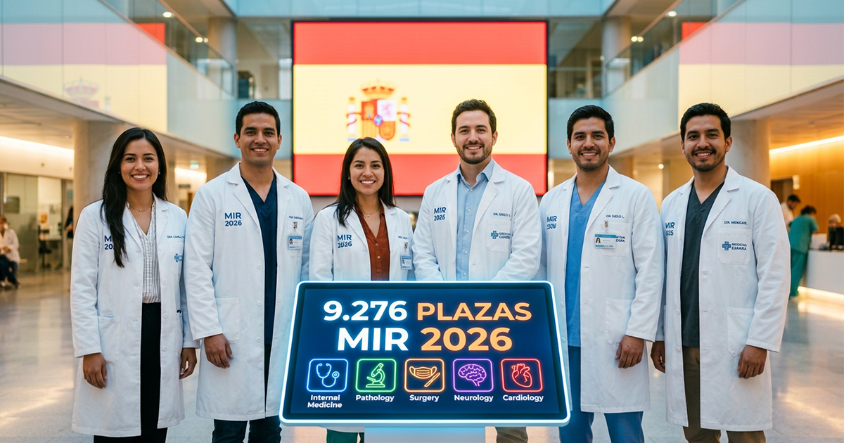 9.276 plazas MIR 2026: todas las especialidades disponibles