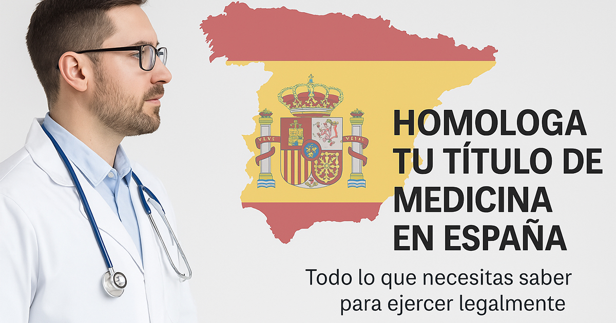 Lo que necesitas saber para homologar el título de medicina en España.